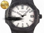 NAUTILUS 5711 DIW CARBON DIWF 1:1 BEST EDITION WHITE TEXTURED DIAL ON CARBON BRACELET 324CS - Görsel 4