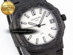 NAUTILUS 5711 DIW CARBON DIWF 1:1 BEST EDITION WHITE TEXTURED DIAL ON CARBON BRACELET 324CS - Görsel 5