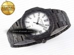 NAUTILUS 5711 DIW CARBON DIWF 1:1 BEST EDITION WHITE TEXTURED DIAL ON CARBON BRACELET 324CS - Görsel 7