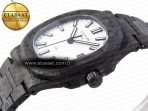 NAUTILUS 5711 DIW CARBON DIWF 1:1 BEST EDITION WHITE TEXTURED DIAL ON CARBON BRACELET 324CS - Görsel 8
