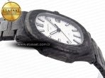 NAUTILUS 5711 DIW CARBON DIWF 1:1 BEST EDITION WHITE TEXTURED DIAL ON CARBON BRACELET 324CS - Görsel 9