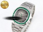 Patek Philippe NAUTILUS 5711 SS GRAY DIAL GREEN DIAMONDS 324CS - Görsel 2