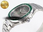 Patek Philippe NAUTILUS 5711 SS GRAY DIAL GREEN DIAMONDS 324CS - Görsel 8