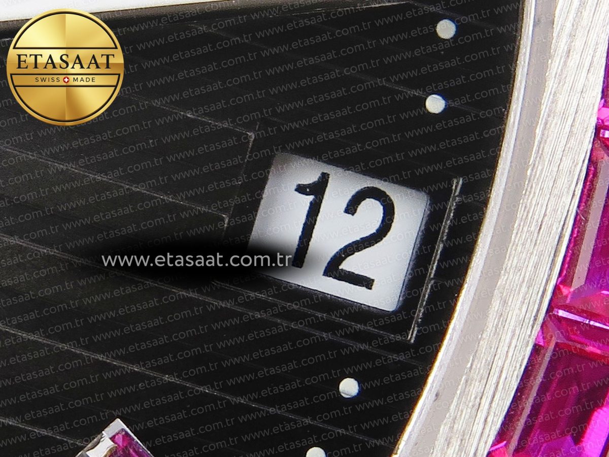 Patek Philippe NAUTILUS 5711 SS  GRAY DIAL PURPLE DIAMONDS 324CS - Görsel 11