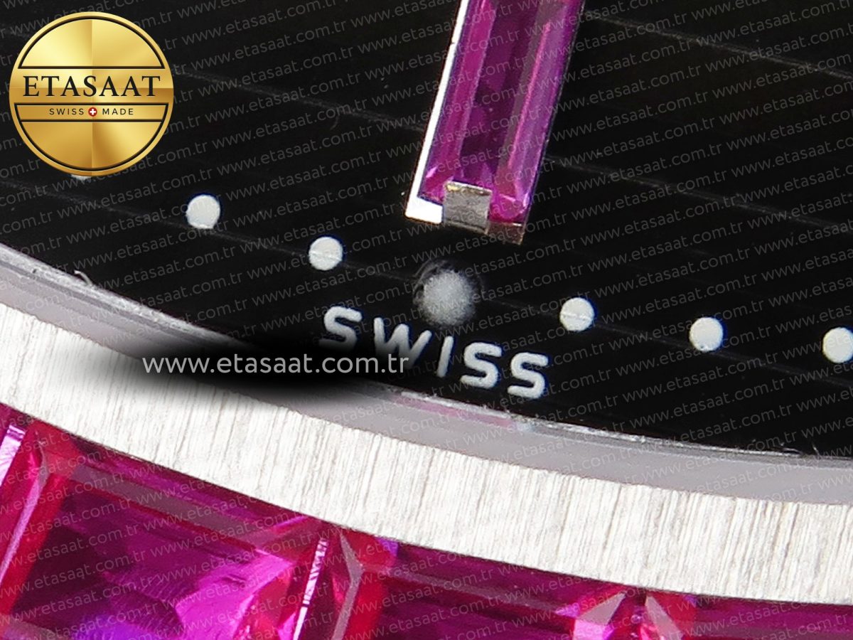 Patek Philippe NAUTILUS 5711 SS  GRAY DIAL PURPLE DIAMONDS 324CS - Görsel 12