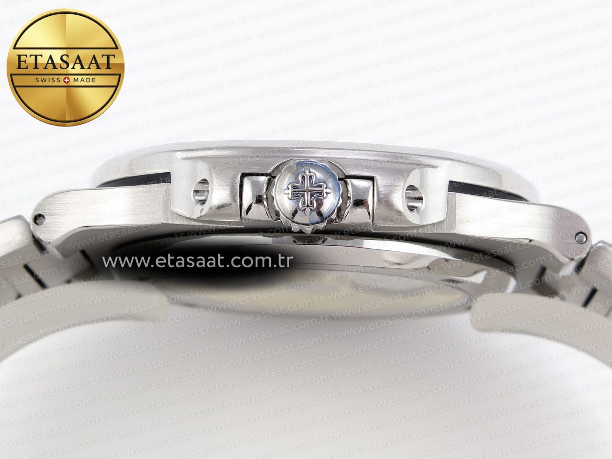 Patek Philippe NAUTILUS 5711 SS  GRAY DIAL PURPLE DIAMONDS 324CS - Görsel 13