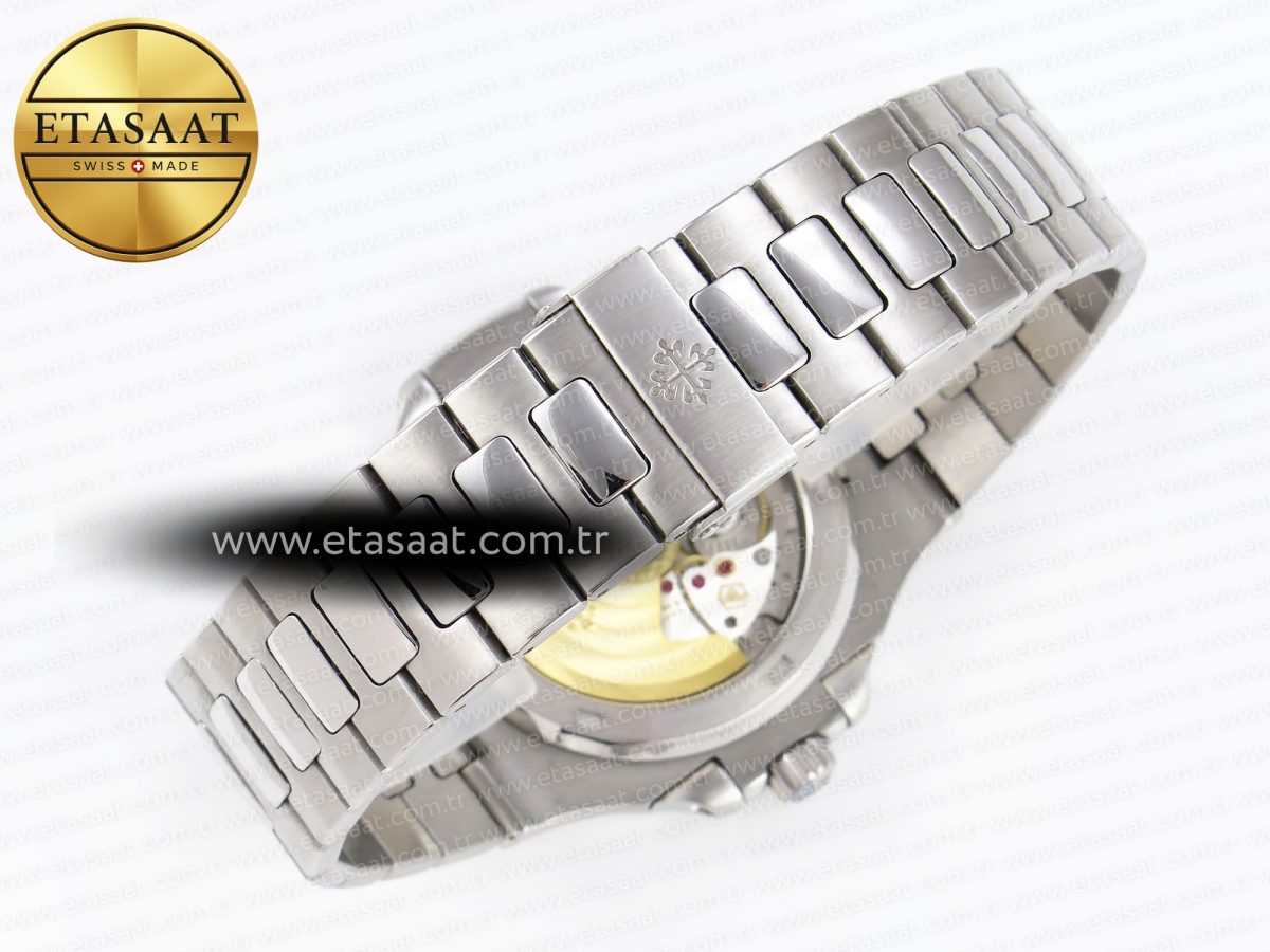 Patek Philippe NAUTILUS 5711 SS  GRAY DIAL PURPLE DIAMONDS 324CS - Görsel 15