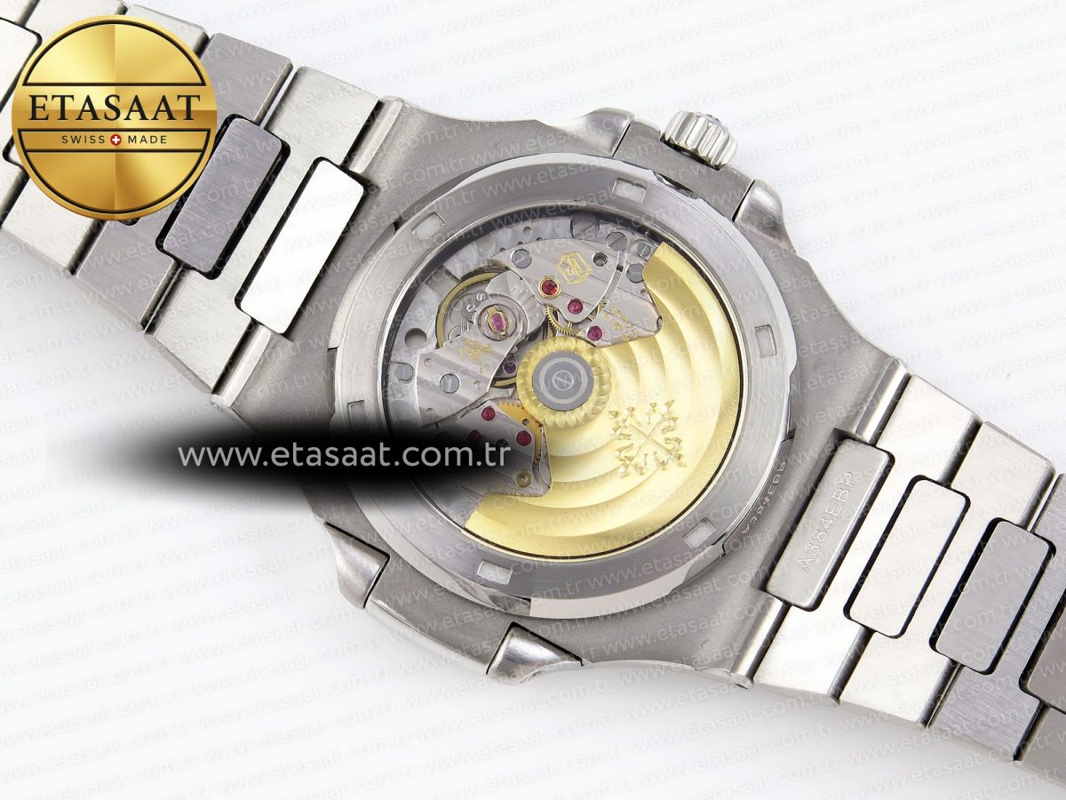 Patek Philippe NAUTILUS 5711 SS  GRAY DIAL PURPLE DIAMONDS 324CS - Görsel 16