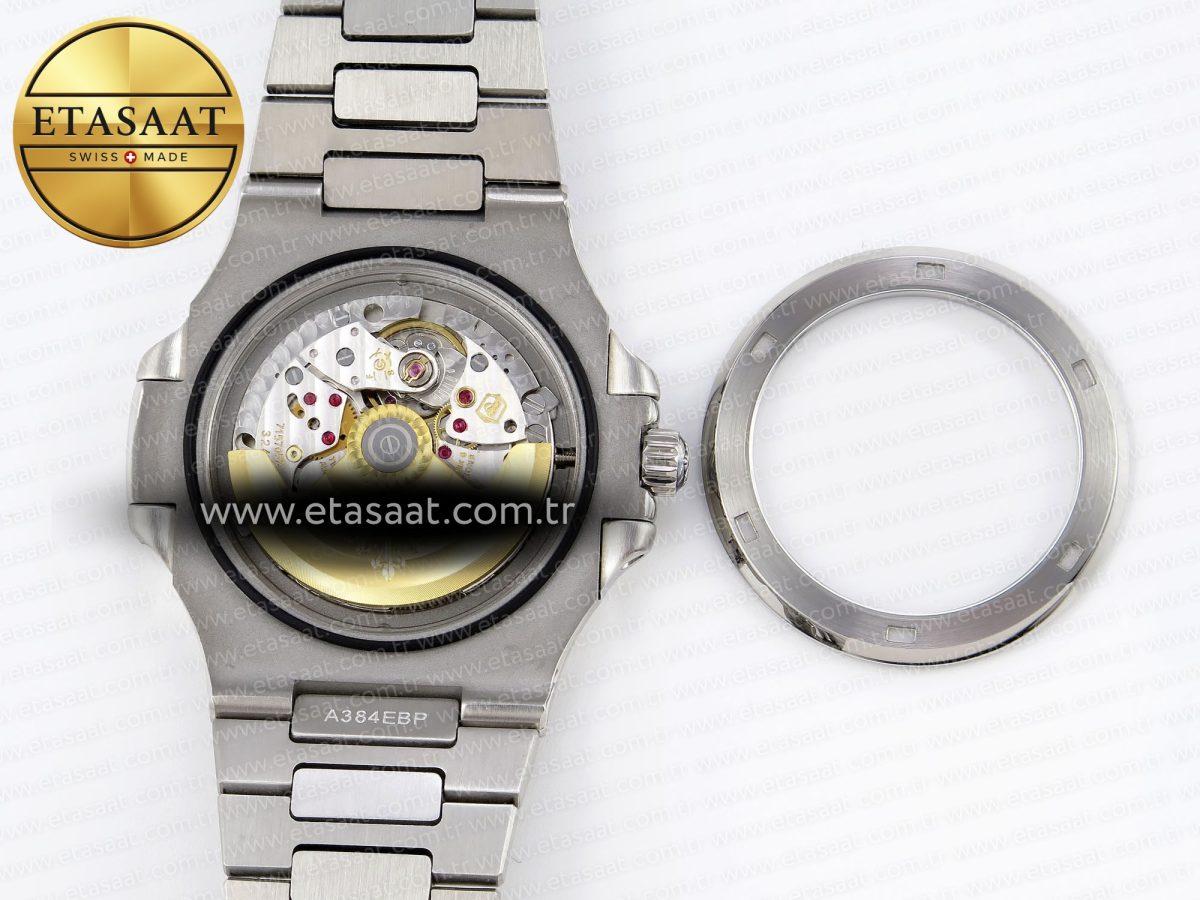 Patek Philippe NAUTILUS 5711 SS  GRAY DIAL PURPLE DIAMONDS 324CS - Görsel 17