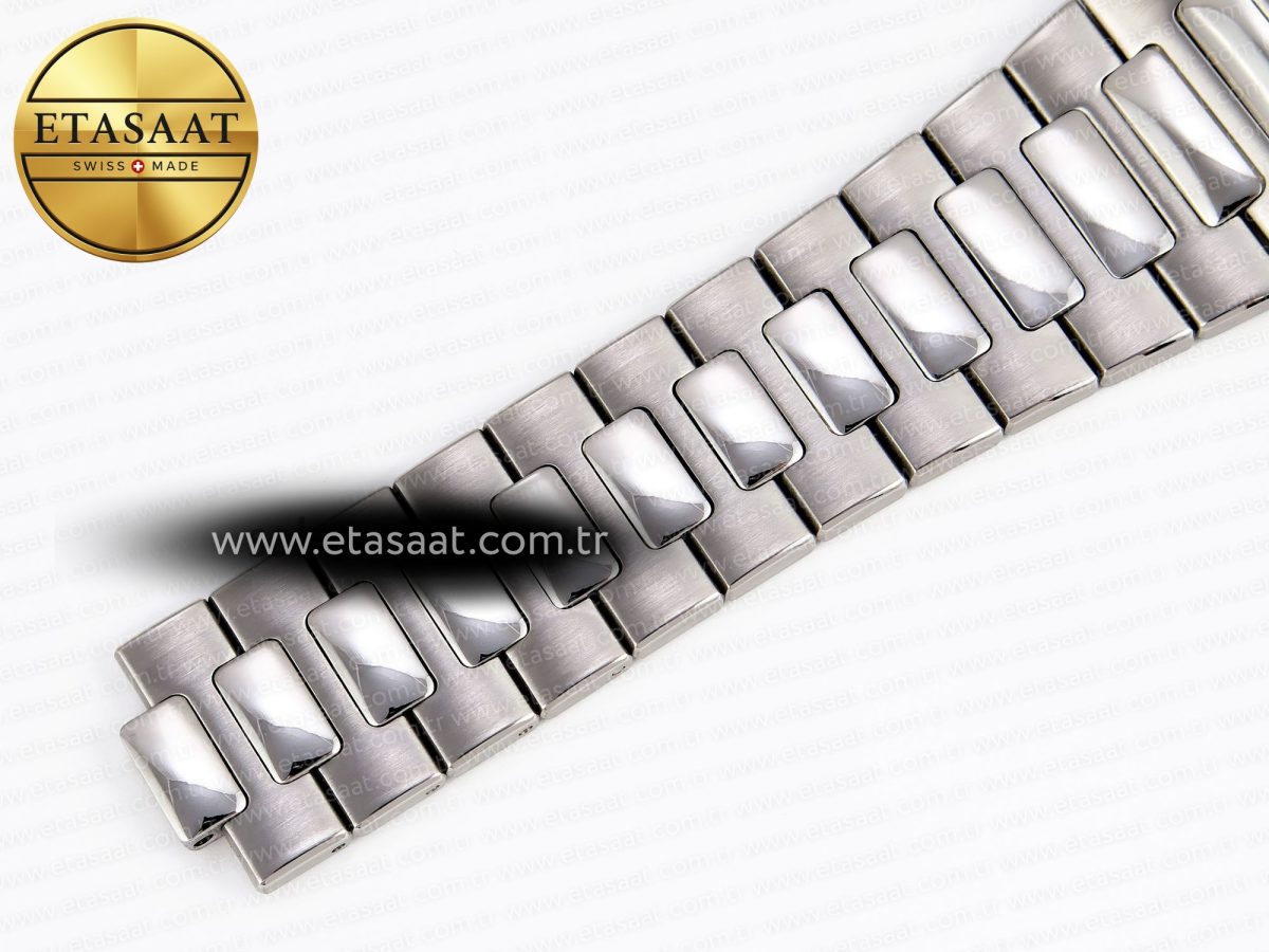 Patek Philippe NAUTILUS 5711 SS  GRAY DIAL PURPLE DIAMONDS 324CS - Görsel 24