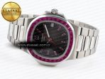 Patek Philippe NAUTILUS 5711 SS  GRAY DIAL PURPLE DIAMONDS 324CS - Görsel 7