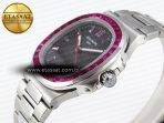 Patek Philippe NAUTILUS 5711 SS  GRAY DIAL PURPLE DIAMONDS 324CS - Görsel 8