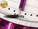 Patek Philippe NAUTILUS 5711 SS WHITE DIAL PURPLE DIAMONDS 324CS - Görsel 12