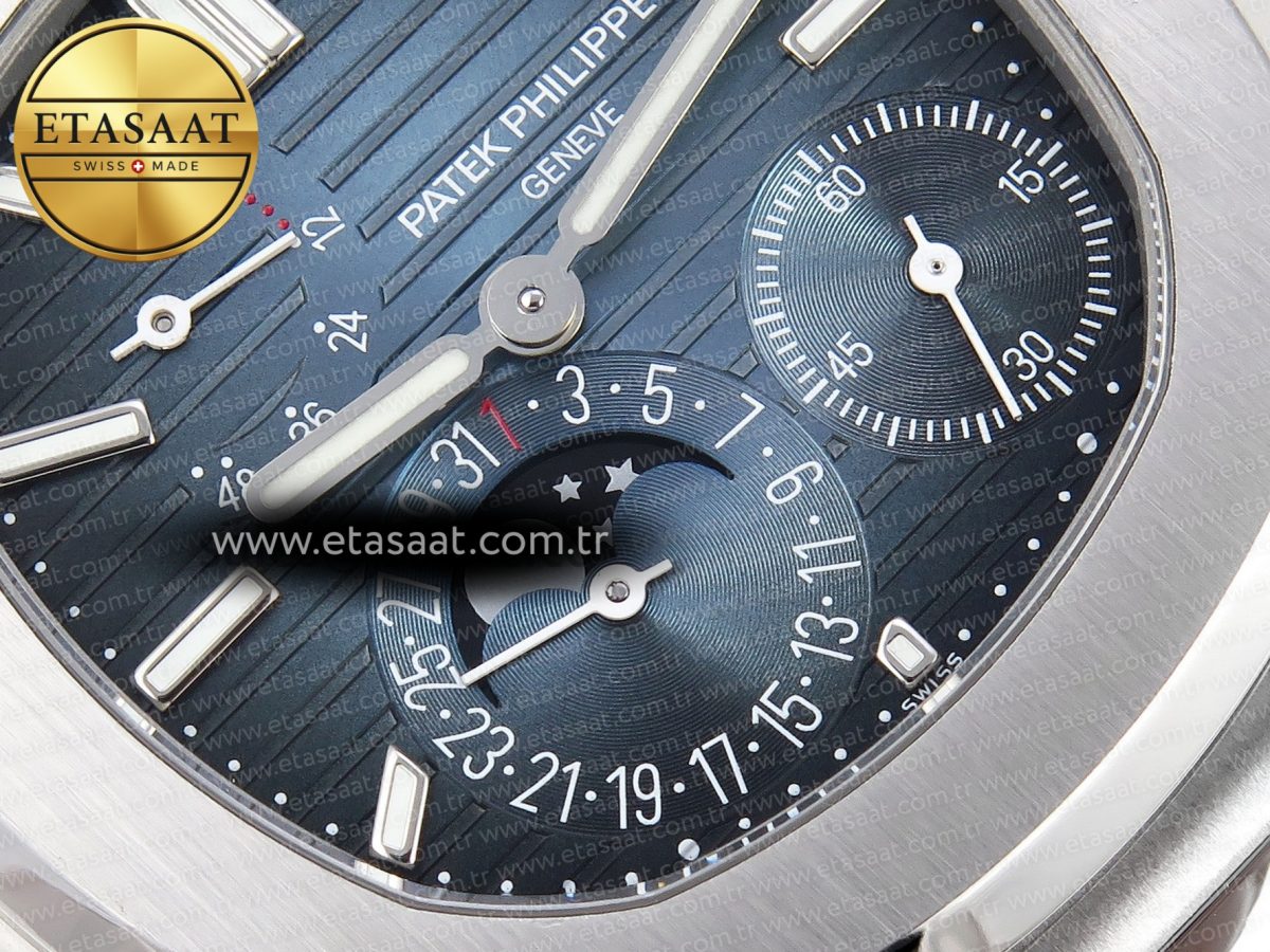 Patek Philippe NAUTILUS 5712  BLUE DIAL ON SS A240 - Görsel 10