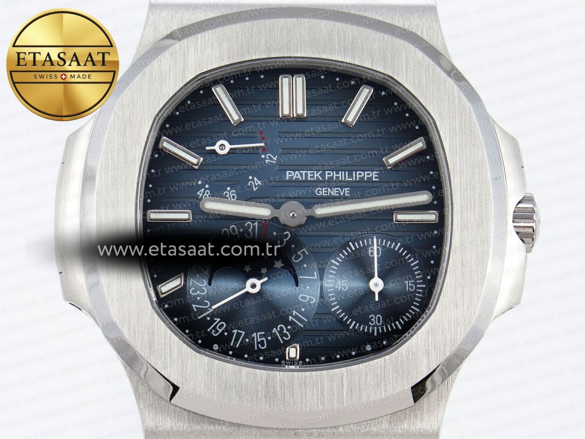 Patek Philippe NAUTILUS 5712  BLUE DIAL ON SS A240 - Görsel 4