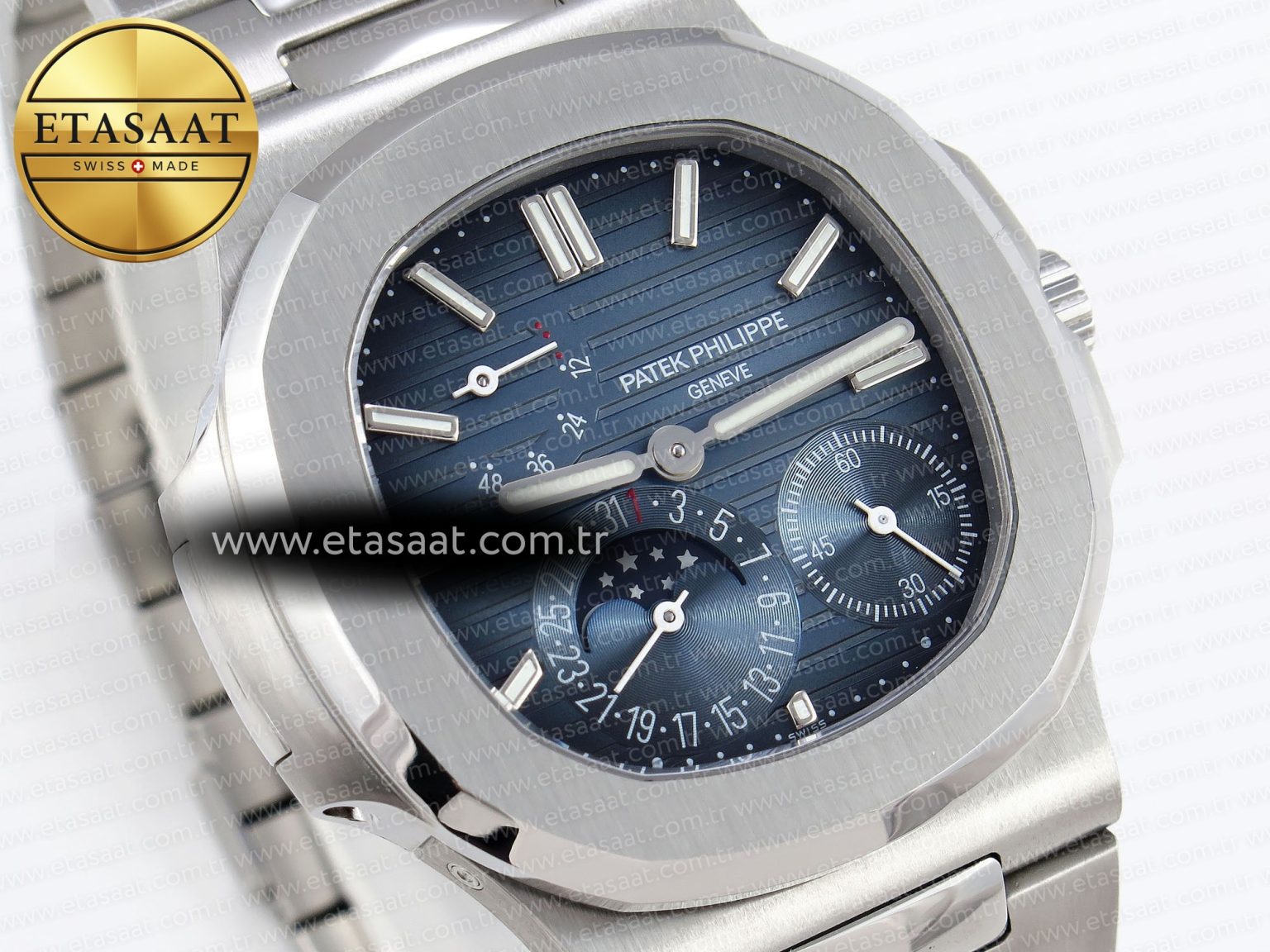 Patek Philippe NAUTILUS 5712  BLUE DIAL ON SS A240 - Görsel 5
