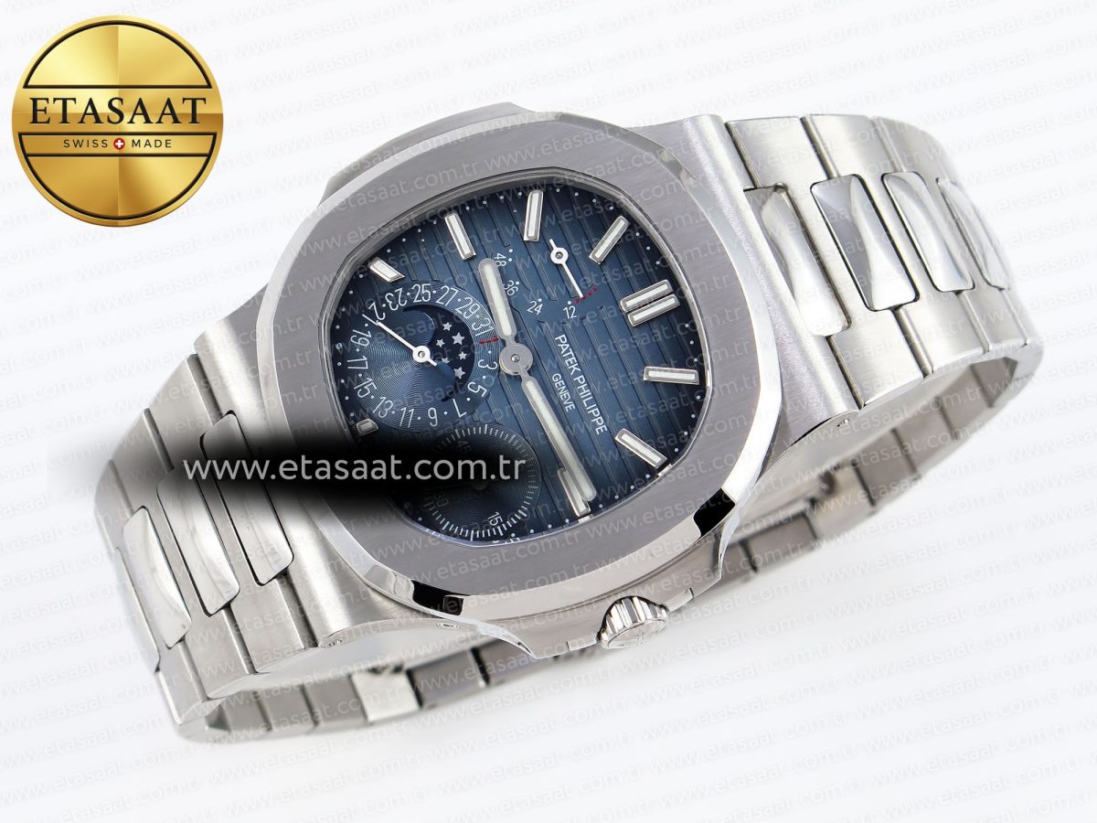 Patek Philippe NAUTILUS 5712  BLUE DIAL ON SS A240 - Görsel 6