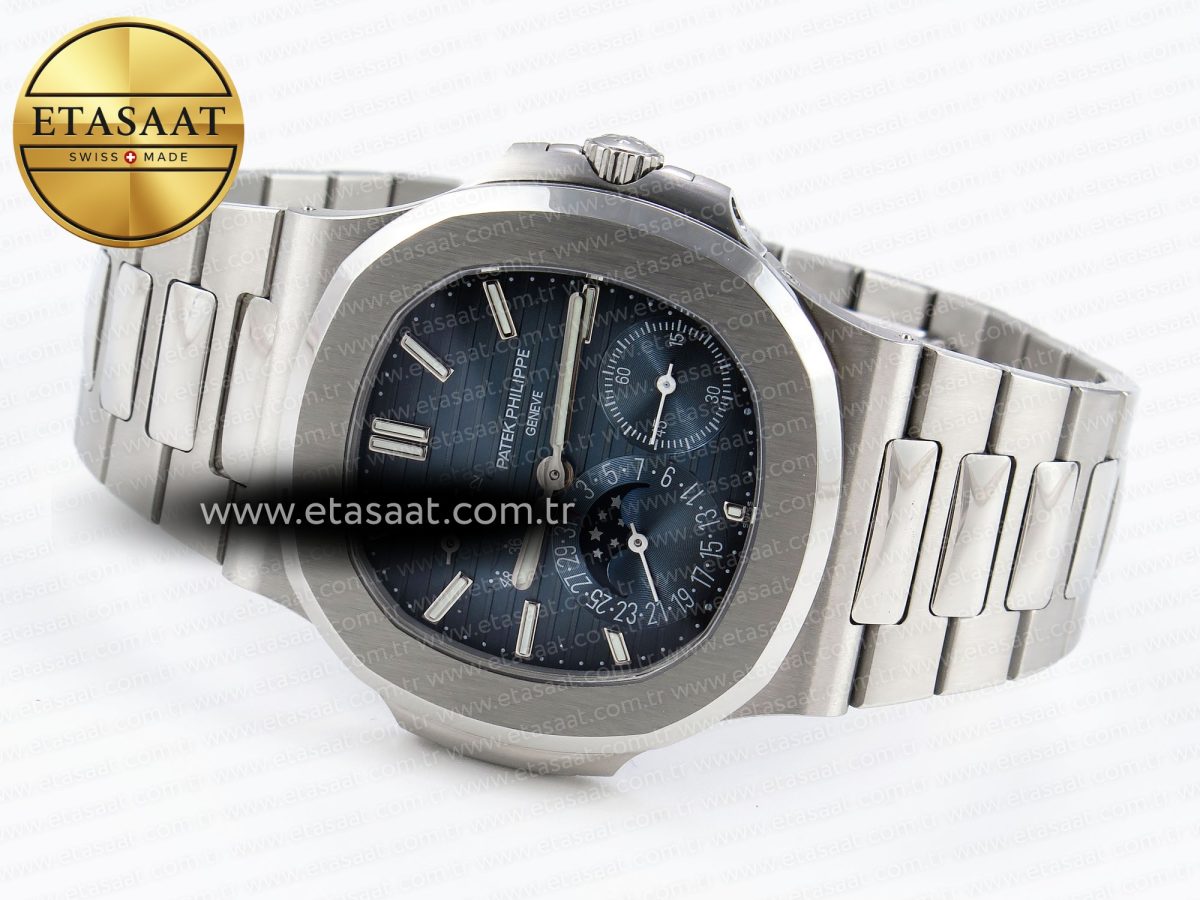 Patek Philippe NAUTILUS 5712  BLUE DIAL ON SS A240 - Görsel 7