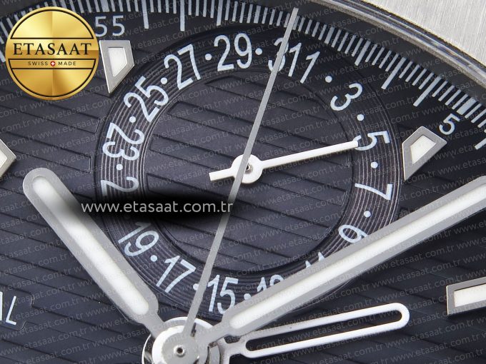 Nautilus 5990 SS SPPF 1:1 Best Edition Gray Dial on SS Bracelet A28-520 Clone - Görsel 10