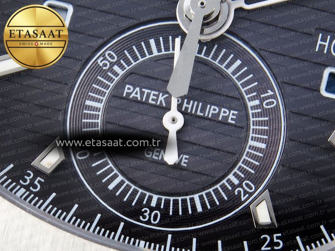 Nautilus 5990 SS SPPF 1:1 Best Edition Gray Dial on SS Bracelet A28-520 Clone - Görsel 12