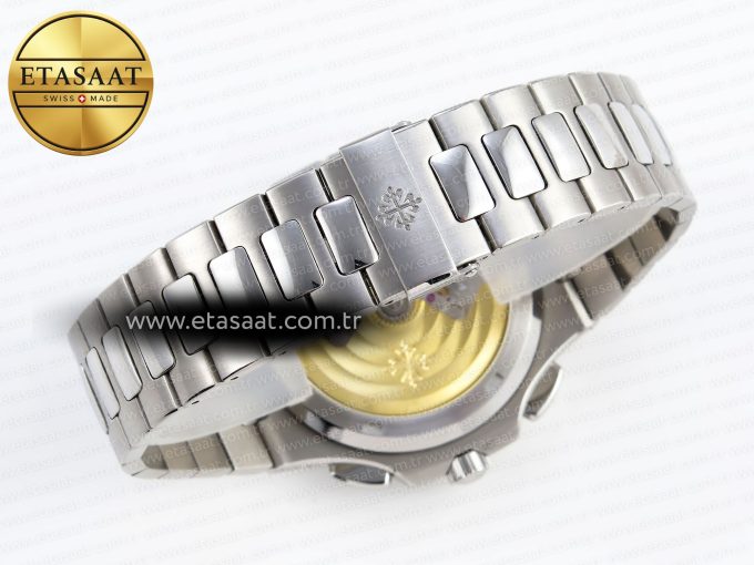Nautilus 5990 SS SPPF 1:1 Best Edition Gray Dial on SS Bracelet A28-520 Clone - Görsel 16