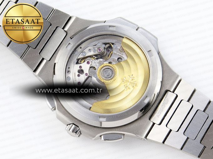 Nautilus 5990 SS SPPF 1:1 Best Edition Gray Dial on SS Bracelet A28-520 Clone - Görsel 17