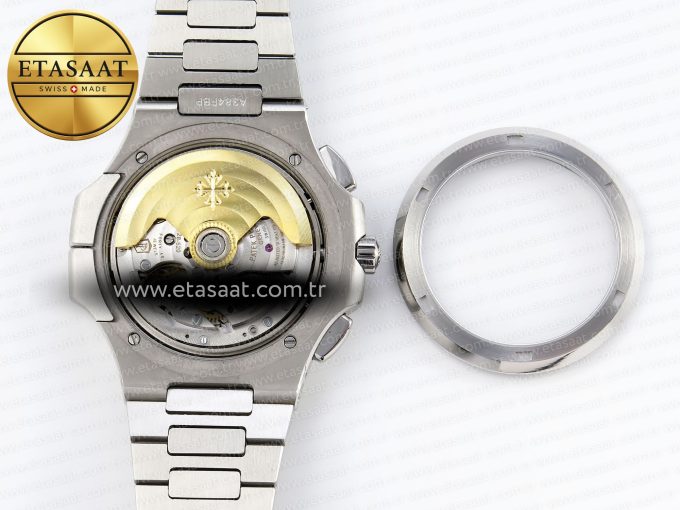 Nautilus 5990 SS SPPF 1:1 Best Edition Gray Dial on SS Bracelet A28-520 Clone - Görsel 18