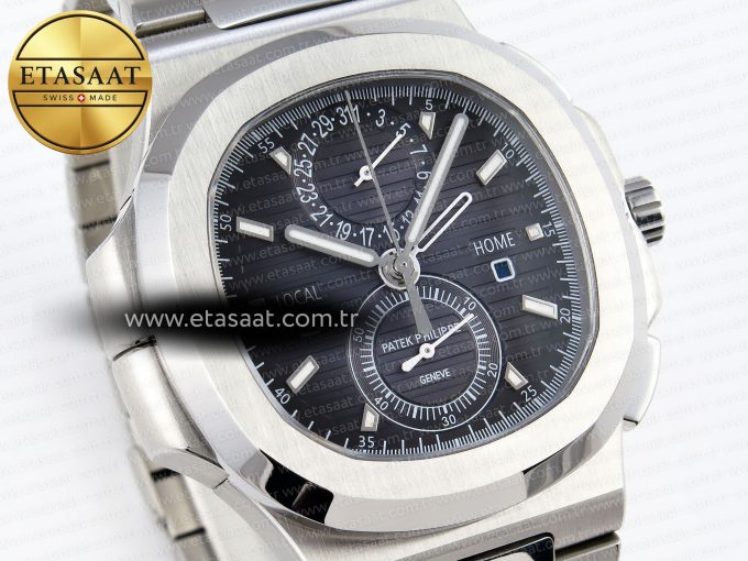 Nautilus 5990 SS SPPF 1:1 Best Edition Gray Dial on SS Bracelet A28-520 Clone - Görsel 5