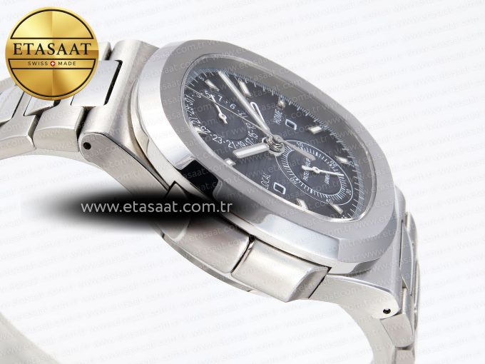 Nautilus 5990 SS SPPF 1:1 Best Edition Gray Dial on SS Bracelet A28-520 Clone - Görsel 9