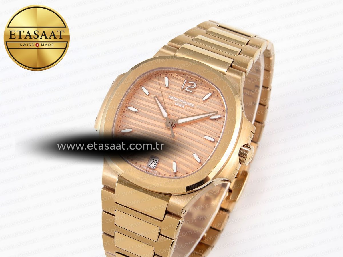 NAUTILUS 7118 LADIES RG PPF 1:1 BEST EDITION RG DIAL ON RG BRACELET 324CS - Görsel 1