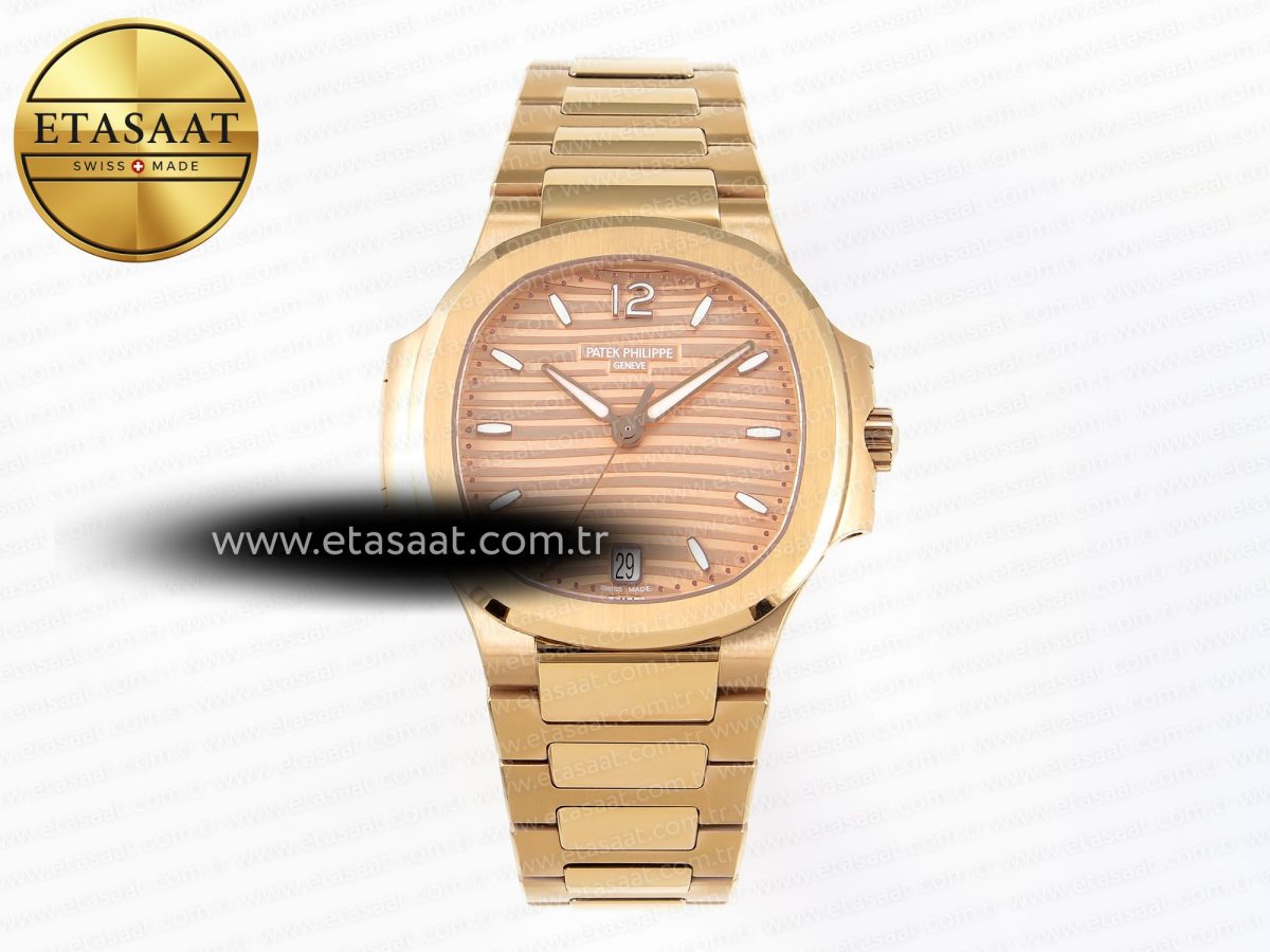 NAUTILUS 7118 LADIES RG PPF 1:1 BEST EDITION RG DIAL ON RG BRACELET 324CS - Görsel 3