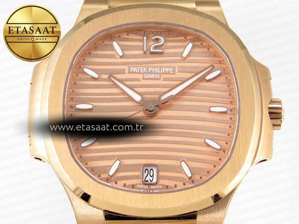 NAUTILUS 7118 LADIES RG PPF 1:1 BEST EDITION RG DIAL ON RG BRACELET 324CS - Görsel 4