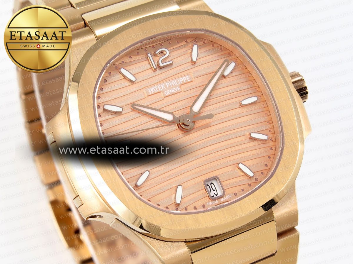 NAUTILUS 7118 LADIES RG PPF 1:1 BEST EDITION RG DIAL ON RG BRACELET 324CS - Görsel 5