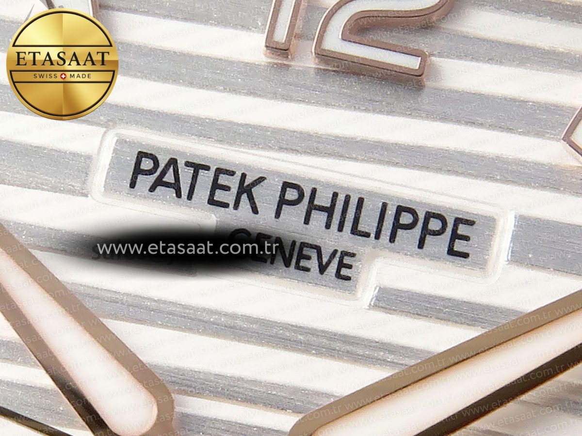 NAUTILUS 7118 LADIES RG PPF 1:1 BEST EDITION WHITE DIAL DIAMONDS BEZEL ON RG BRACELET 324CS - Görsel 10