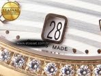 NAUTILUS 7118 LADIES RG PPF 1:1 BEST EDITION WHITE DIAL DIAMONDS BEZEL ON RG BRACELET 324CS - Görsel 11