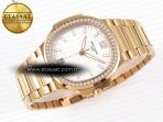NAUTILUS 7118 LADIES RG PPF 1:1 BEST EDITION WHITE DIAL DIAMONDS BEZEL ON RG BRACELET 324CS - Görsel 7