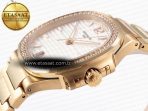 NAUTILUS 7118 LADIES RG PPF 1:1 BEST EDITION WHITE DIAL DIAMONDS BEZEL ON RG BRACELET 324CS - Görsel 8