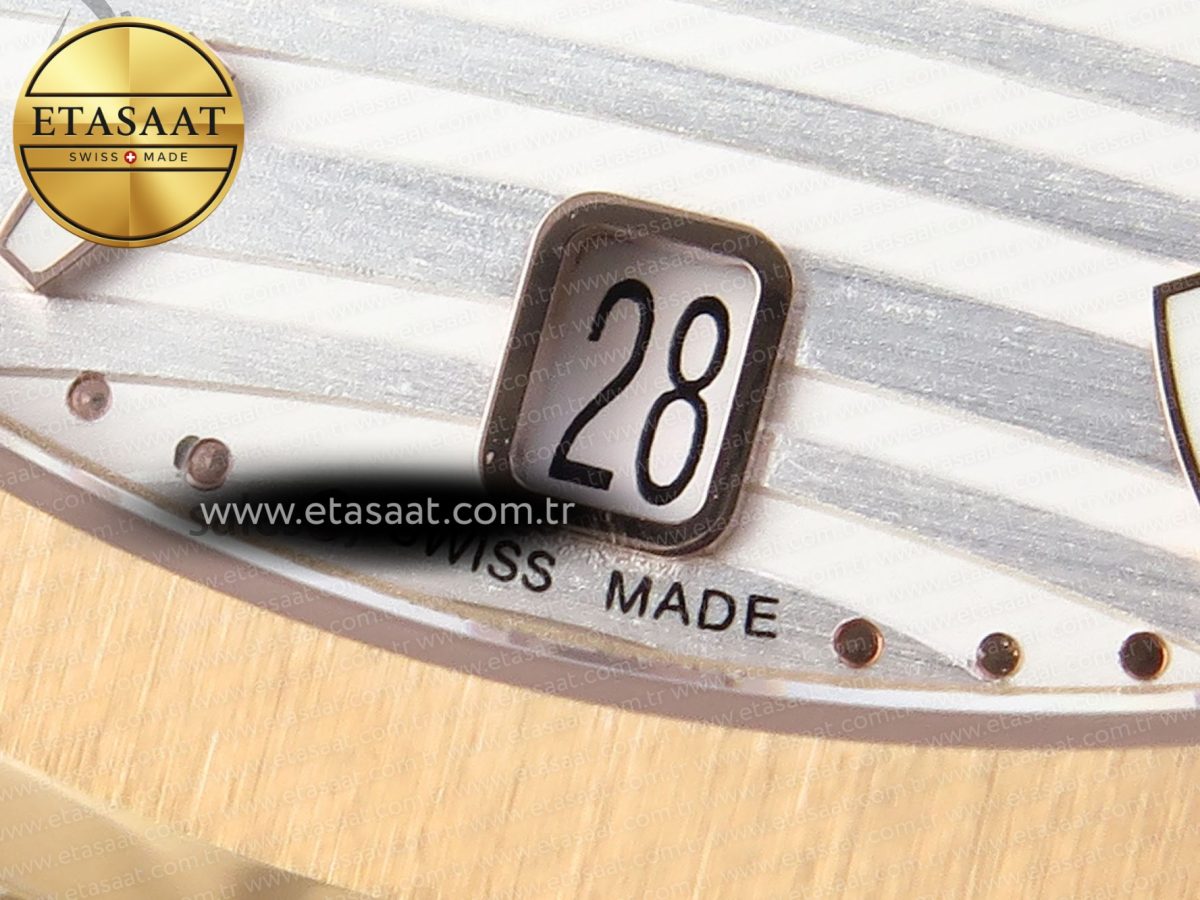 NAUTILUS 7118 LADIES RG PPF 1:1 BEST EDITION WHITE DIAL ON RG BRACELET 324CS - Görsel 11