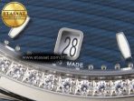 NAUTILUS 7118 LADIES SS PPF 1:1 BEST EDITION BLUE DIAL DIAMONDS BEZEL ON SS BRACELET 324CS - Görsel 11