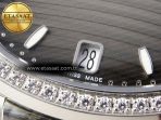 NAUTILUS 7118 LADIES SS PPF 1:1 BEST EDITION BROWN DIAL DIAMONDS BEZEL ON SS BRACELET 324CS - Görsel 11
