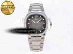 NAUTILUS 7118 LADIES SS PPF 1:1 BEST EDITION BROWN DIAL DIAMONDS BEZEL ON SS BRACELET 324CS - Görsel 3