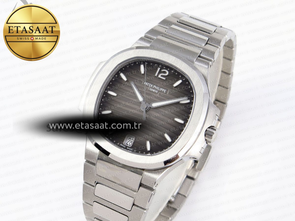 NAUTILUS 7118 LADIES SS PPF 1:1 BEST EDITION BROWN DIAL ON SS BRACELET 324CS - Görsel 1
