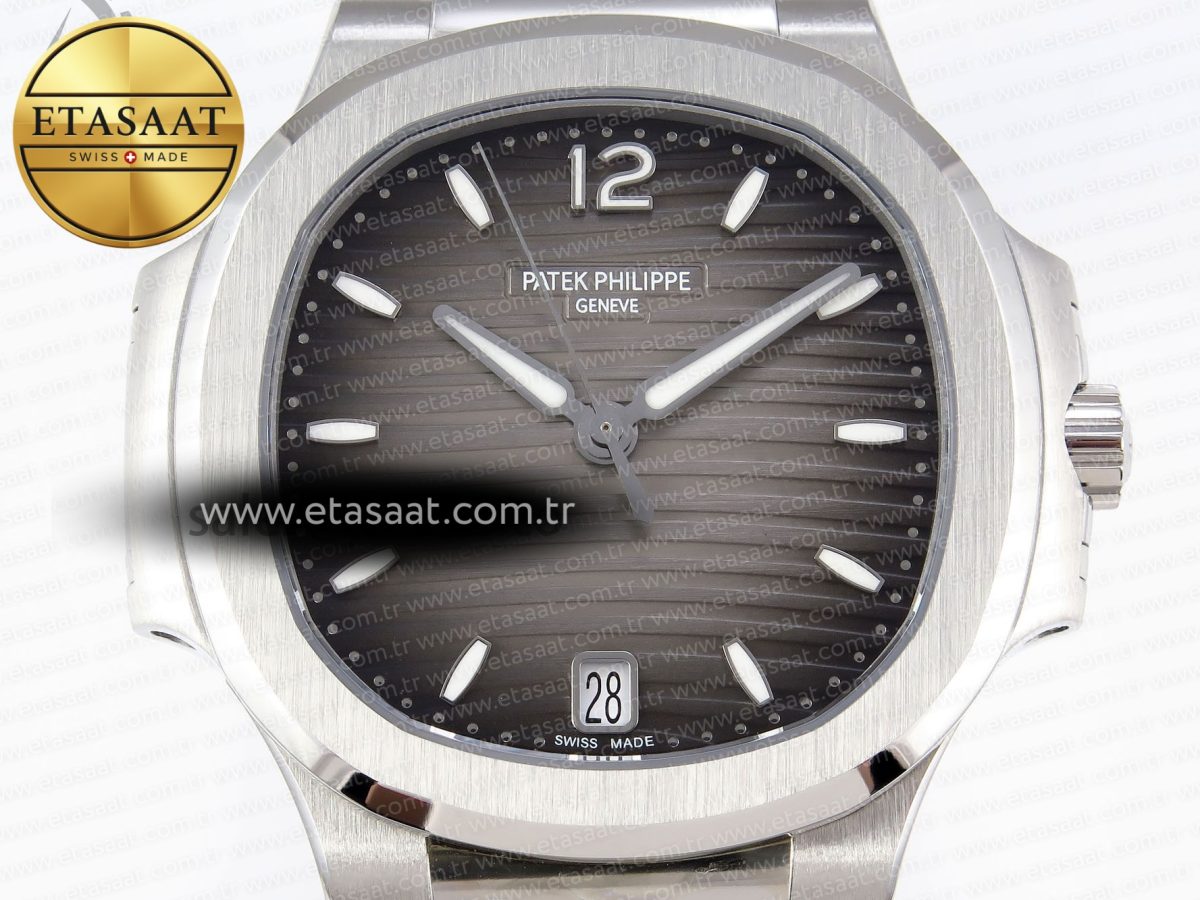NAUTILUS 7118 LADIES SS PPF 1:1 BEST EDITION BROWN DIAL ON SS BRACELET 324CS - Görsel 4