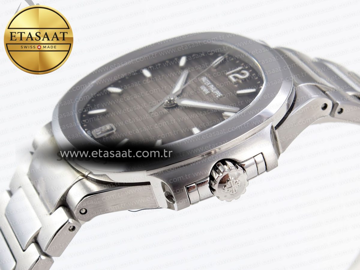 NAUTILUS 7118 LADIES SS PPF 1:1 BEST EDITION BROWN DIAL ON SS BRACELET 324CS - Görsel 8