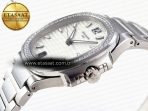 NAUTILUS 7118 LADIES SS PPF 1:1 BEST EDITION WHITE DIAL DIAMONDS BEZEL ON SS BRACELET 324CS - Görsel 8