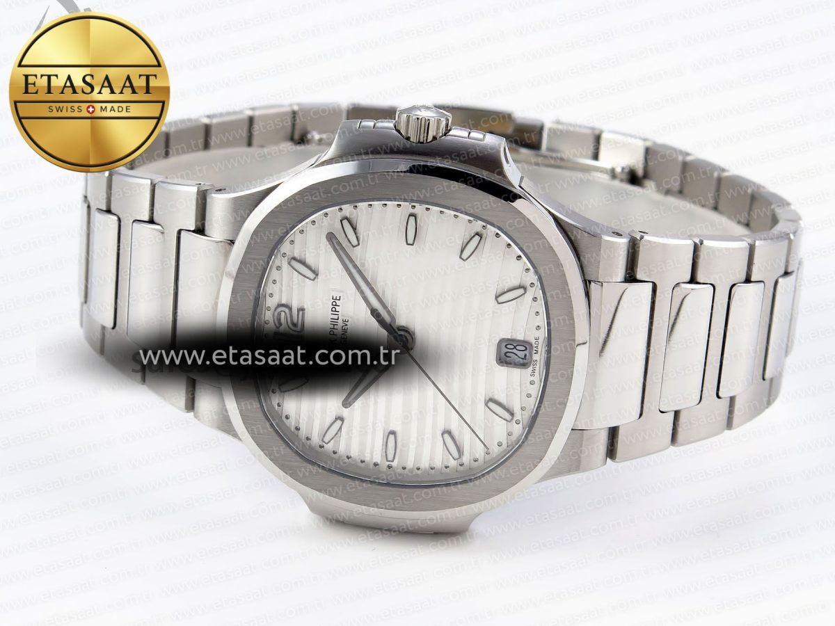 NAUTILUS 7118 LADIES SS PPF 1:1 BEST EDITION WHITE DIAL ON SS BRACELET 324CS - Görsel 6