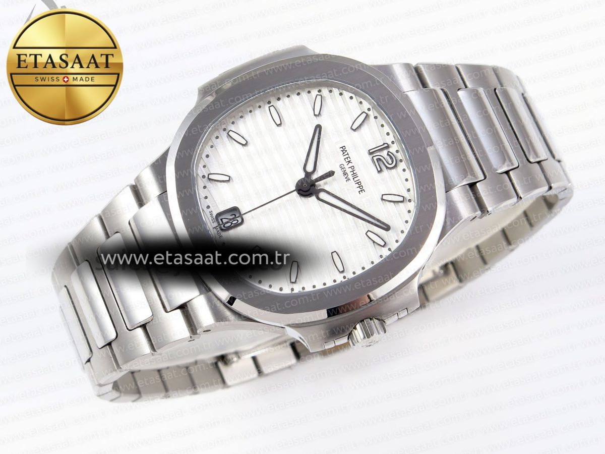 NAUTILUS 7118 LADIES SS PPF 1:1 BEST EDITION WHITE DIAL ON SS BRACELET 324CS - Görsel 7