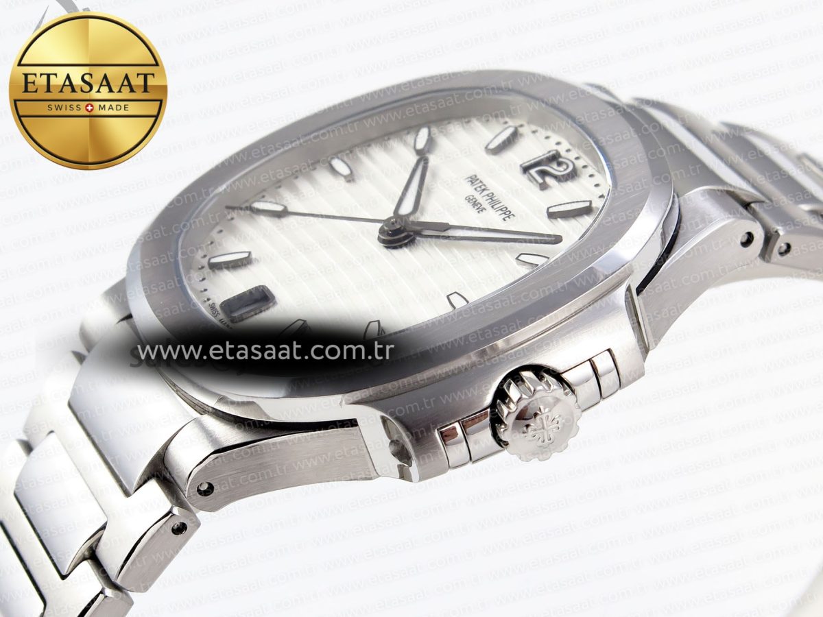 NAUTILUS 7118 LADIES SS PPF 1:1 BEST EDITION WHITE DIAL ON SS BRACELET 324CS - Görsel 8