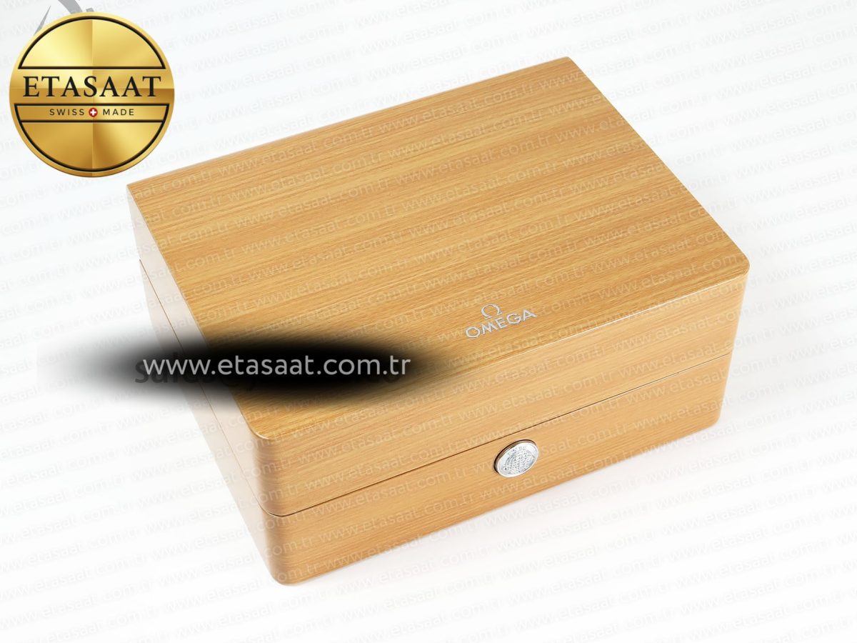 OMEGA WOODEN BOXSET WITH PAPERS & CARDS - Görsel 1
