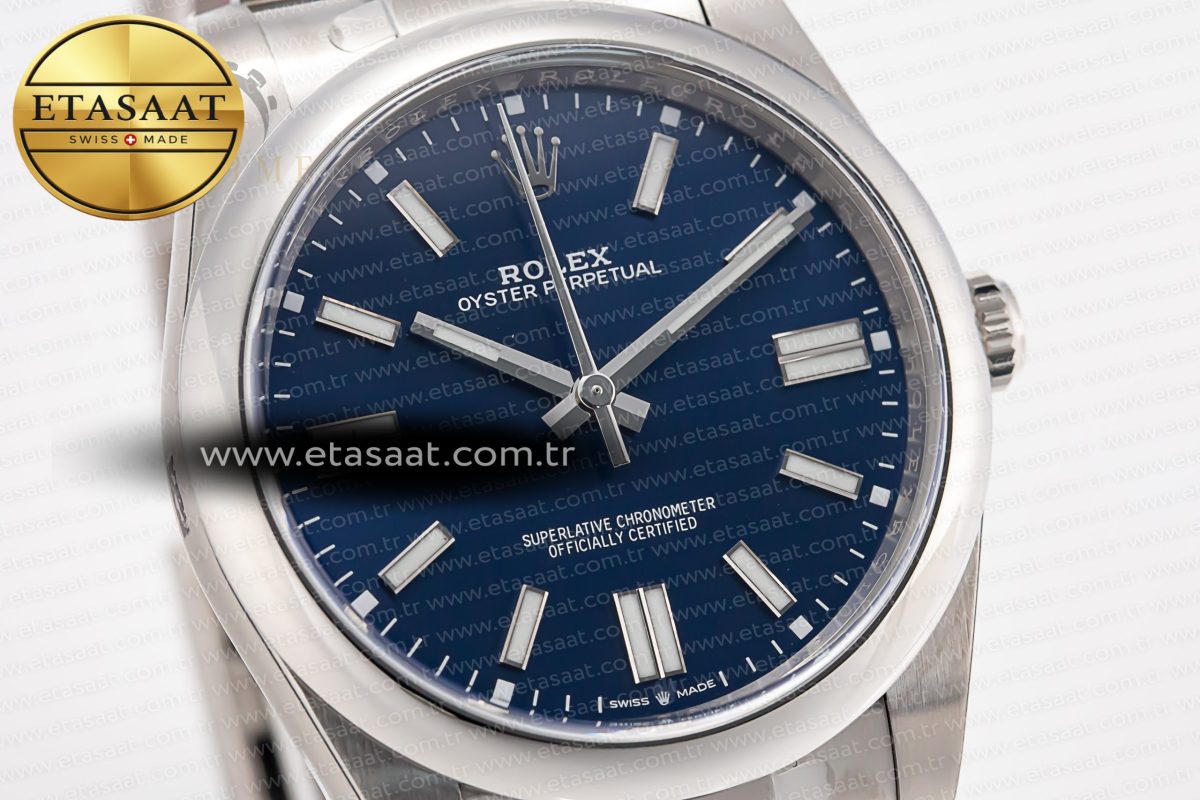 Oyster Perpetual 124300 41mm Clean 1:1 Best Edition 904L Steel Blue Dial VR3230 - Görsel 5
